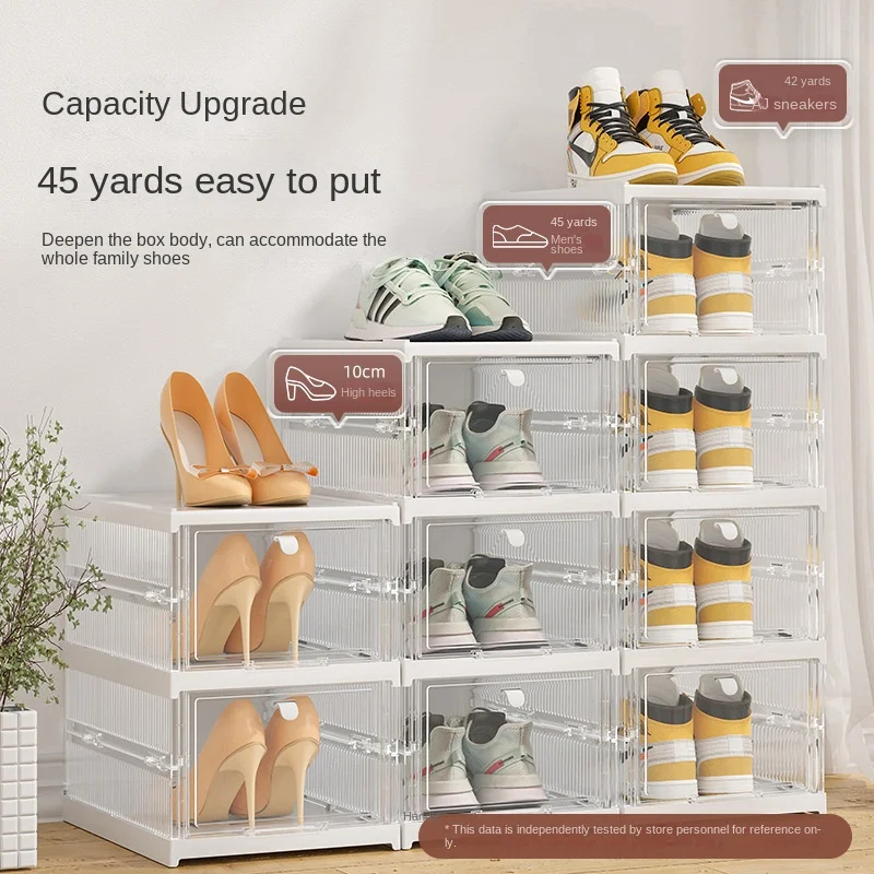 Armoire à chaussures haute Transmission de lumière, boîte de rangement