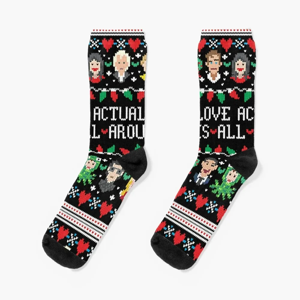 

Vintage Gift Love Actually Ugly Christmas The Best Men Women Socks cycling snow Stockings man Socks Woman Men's