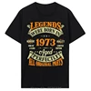 Summer T-shirt Gift Fitness T Shirt Funny Made In 1973 Cassette Tape Vintage Men's Clothing Cotton Tshirt Party Grandma Grandpa
