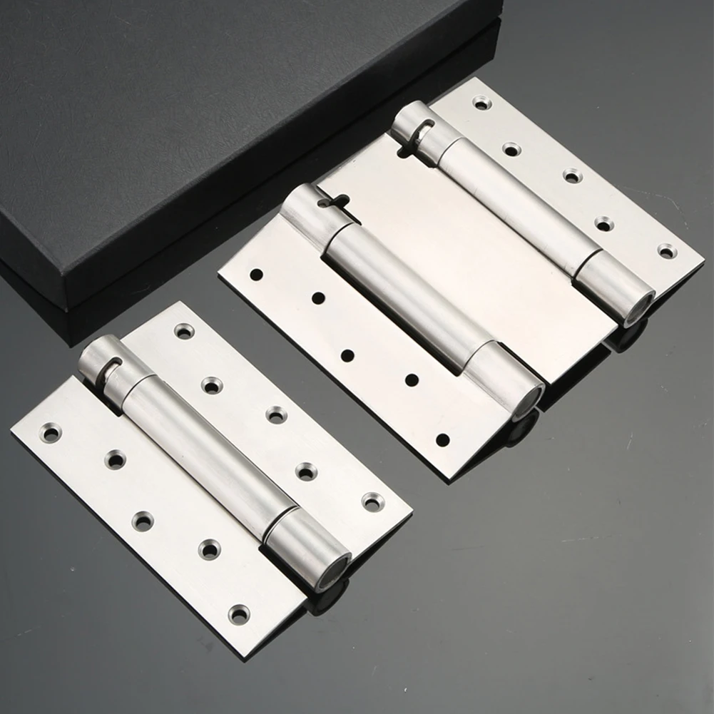 Description Picture 4 of item2pcs Self Closing Spring Hinge Stainless Steel Door Hinges Cabinet Automatic Rebound Door Closer Furniture Hardware Accessories