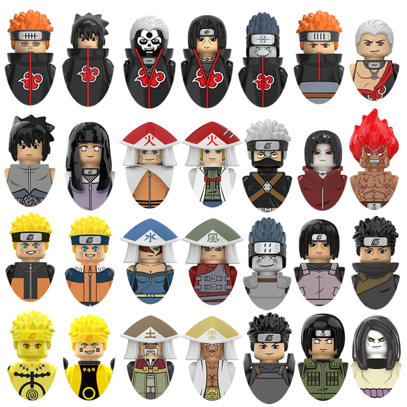 Naruto Mini Building Block Anime Action Figures Heads Assembly Kids Toys KDL801 KDL802 KDL803 KDL804 KDL806 KDL807 KDL810 KDL811 hot single sale anime naruto building blocks series figures educational toys children gifts kdl801 kdl802 kdl803 kdl806 kdl807