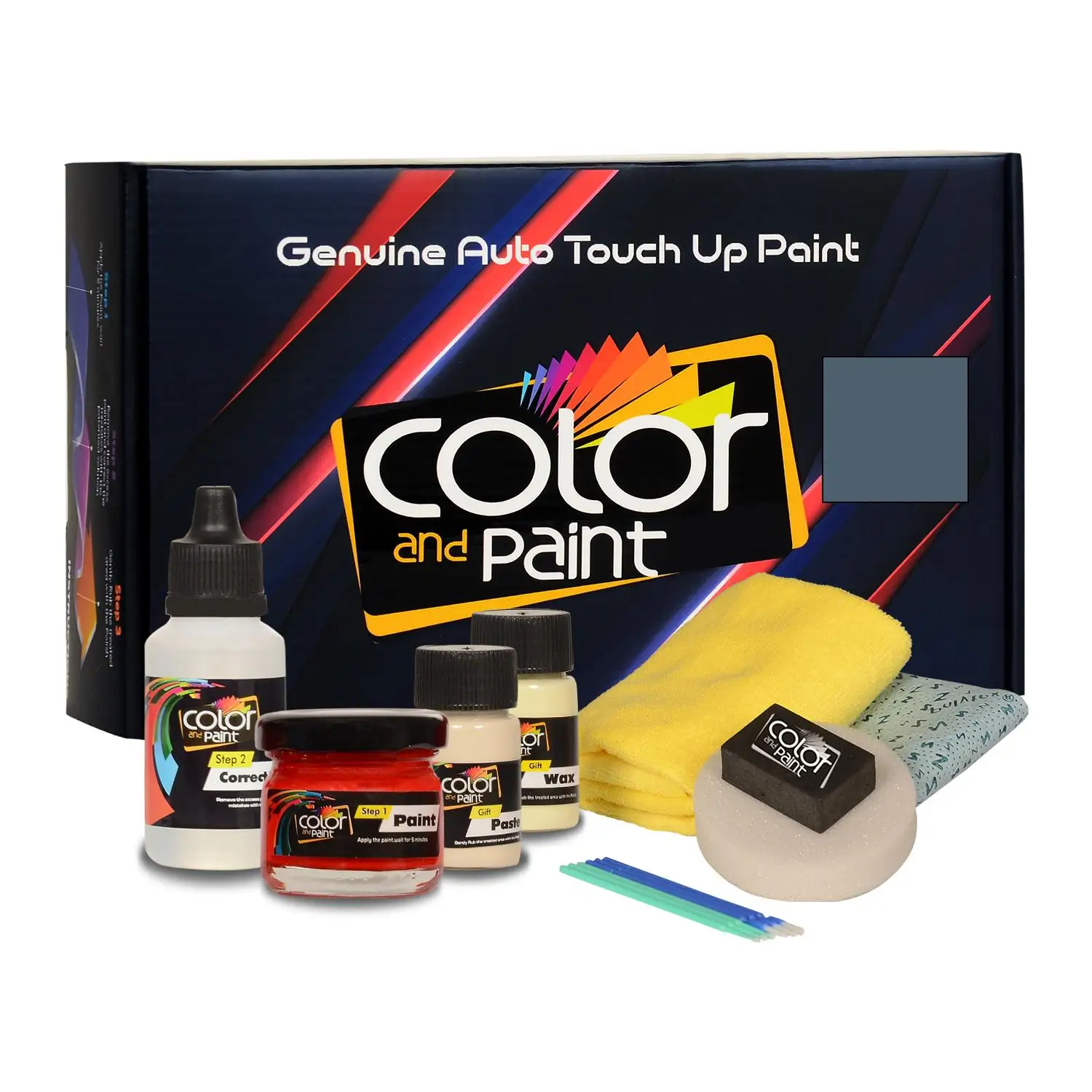 

Color and Paint compatible with Cadillac Automotive Touch Up Paint - SONIC BLUE MET - WA818T - Basic Care