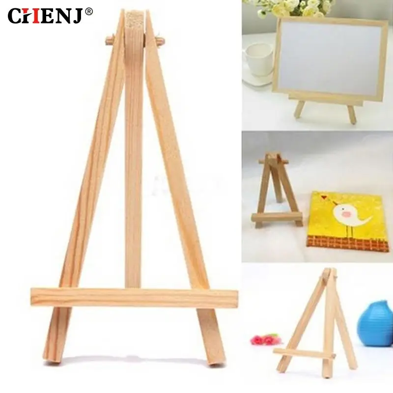 Mini Artist Wooden Easel Wood Wedding Table Card Stand Display Holder For Party Decoration 1 PCS 15*8cm Triange Easel