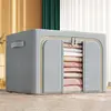 24L Cloth Storage Box Fabric Clothing Moving and Organizing Box Folding Wardrobe Dormitory Storage Basket Household Use Storage 1