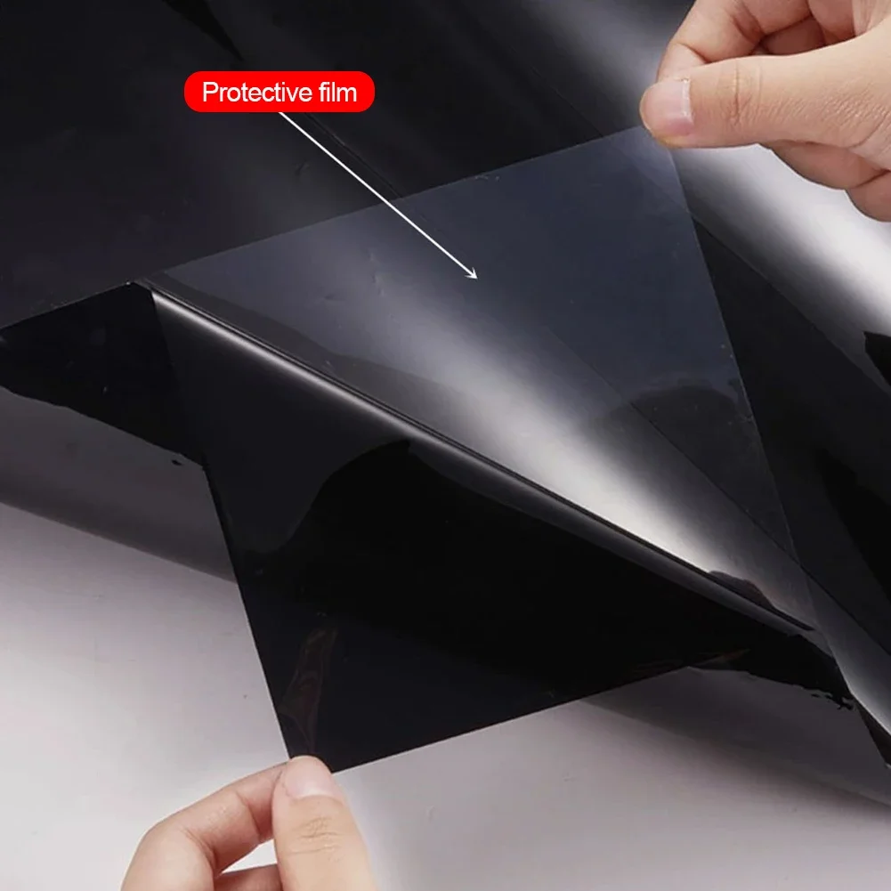 300x50cm Black Car Window Film Roll Car Auto Home Self Adhesive Glass Tint Privacy UV Protector Window Sticker Sun Shade Film