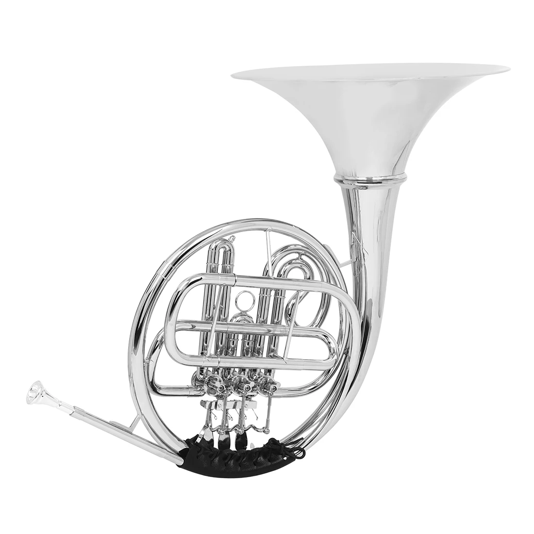 M MBAT 3 Key Bach Split French Horn Bb Tone Nicke Silver Plated Brass Musical Instrument with Mouthpiece Case Accessories