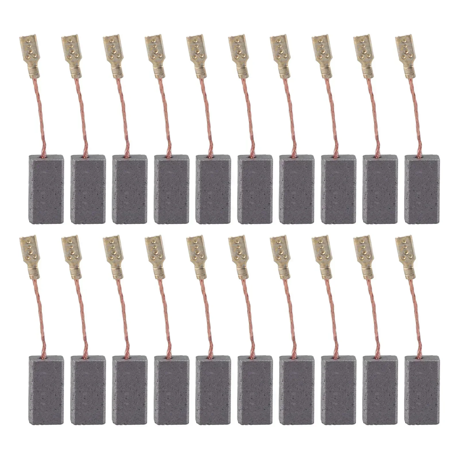 20pcs Carbon Brushes Wood Cutter Parts Angle Grinder Electric Hammer Woodworking Power Tools For Bosch Series 0.59x0.31x0.2 Inch