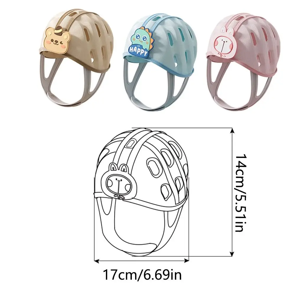 No Bumps Baby Safety Helmet Breathable 360-Degree Protection Newborn Bumper Cap Shock Absorbing Adjustable Baby Safety Headguard