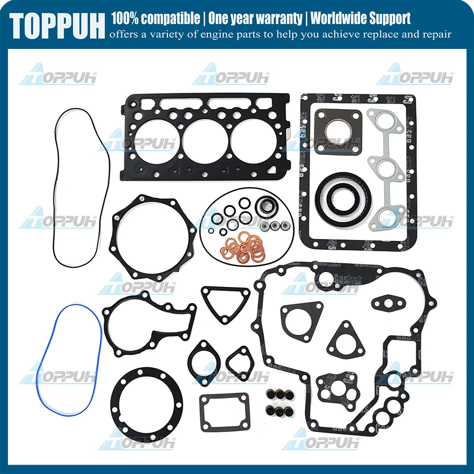 

D722 Full Gasket Set For Kubota D722 07916-29475 with cylinder head