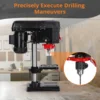 Benchtop Drill Press, 2.5Amp Benchtop Drill Machine with 5 Speed Adjustable, 8 Inch Swing Distance 0-45° Tiltling Tabletop 4