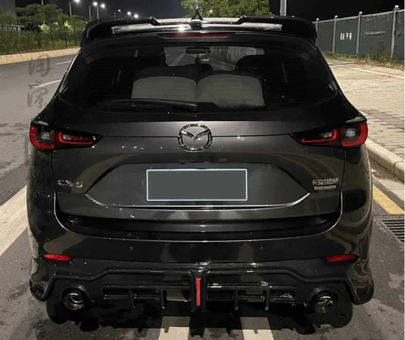 For Mazda Cx5 Cx-5 2022 2023+ High Quality Abs Carbon Bumper Front Lip Rear  Diffuser Side Skirt Spoiler Exhaust Body Kit - Body Kits - AliExpress