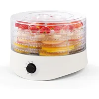 Food Dehydrator,  for Food & Jerky, 280W Meat Dehydrator Machine for Dehydrated Foods w/ 5 Drying Racks White 1