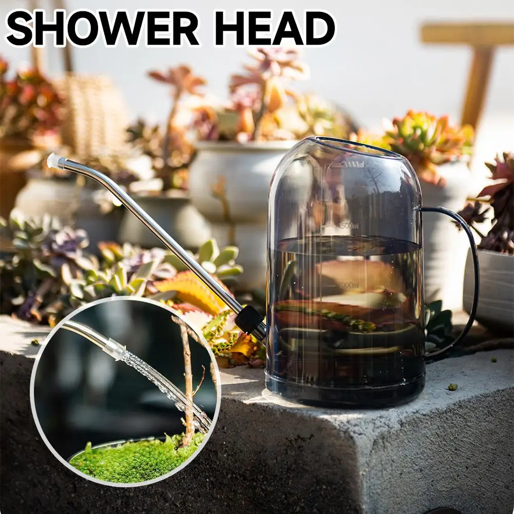 Cute Handheld Long Spout Watering Can-Small Durable Plastic Kettle forLawn&Outdoor Plants,Ideal Holiday/BirthdayGift for Senior