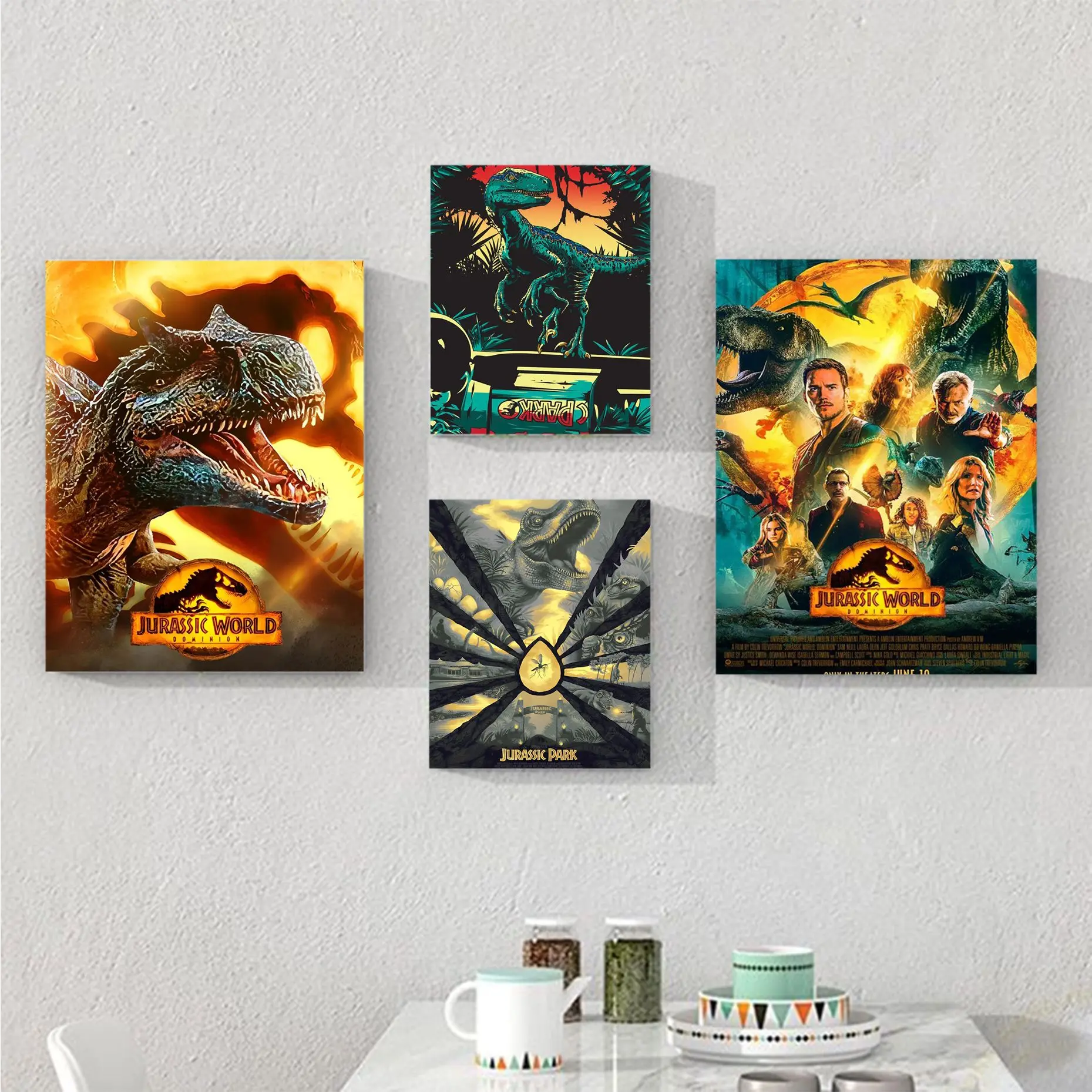 

Jurassic World Movie Classic Movie Posters Vintage Room Home Bar Cafe Decor Wall Decor