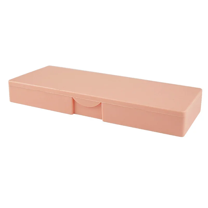 Pencil Cases Kawaii Translucent Plastic Pencil Bags Large Capacity Pen Box Stationery Holder