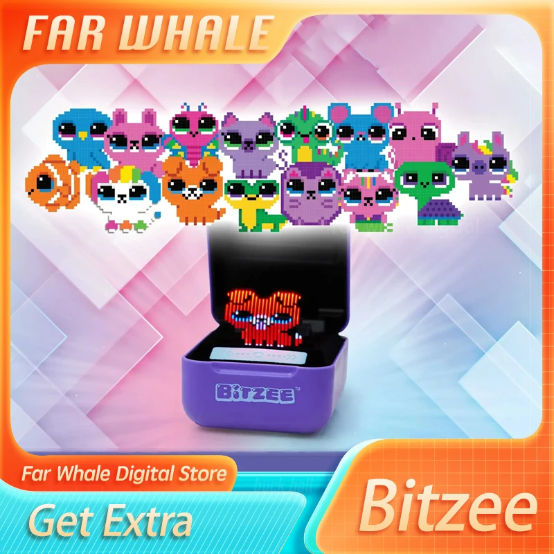 Original Bitzee Interactive Digital Pet Toys Spinmaster Electronic Digital Pets Giochi Virtuali Smart Tamagotchi Kids Toy Robot