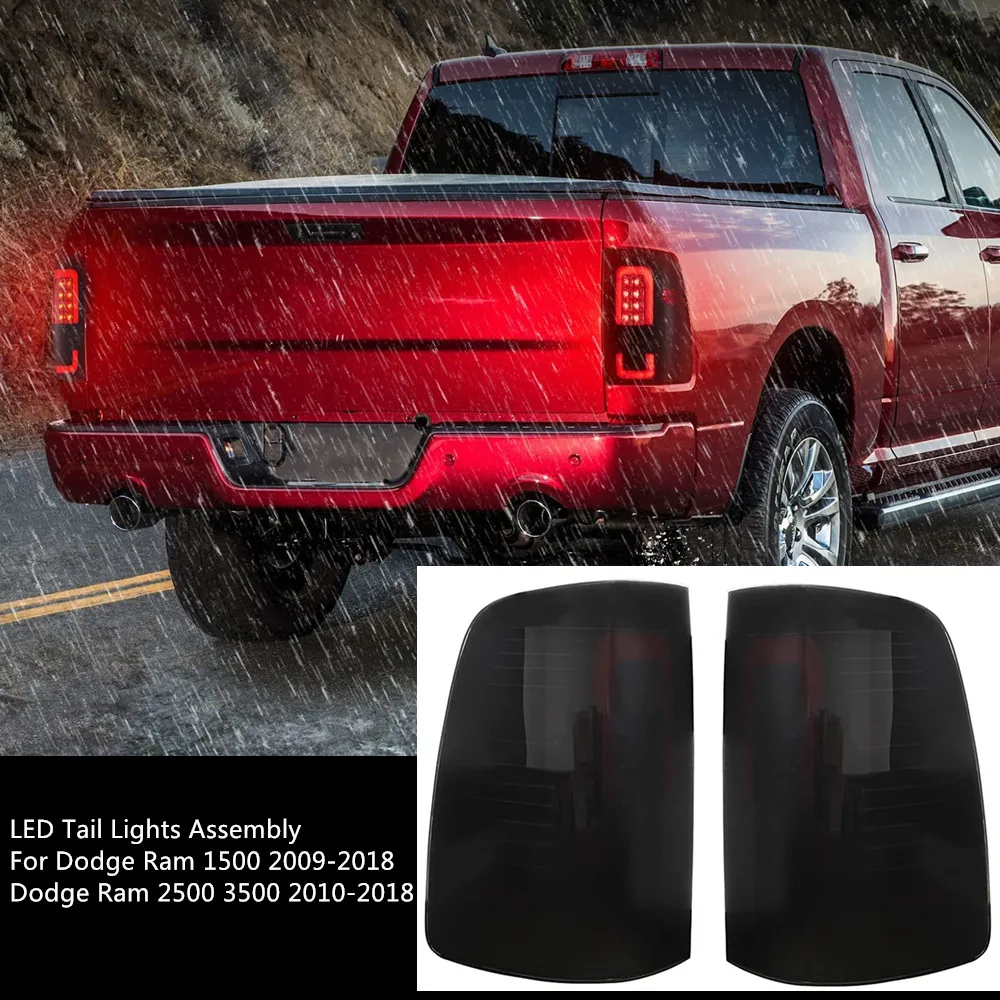 2pc Smoked Led Tail Lights For Dodge Ram 1500 20092018, 49 OFF