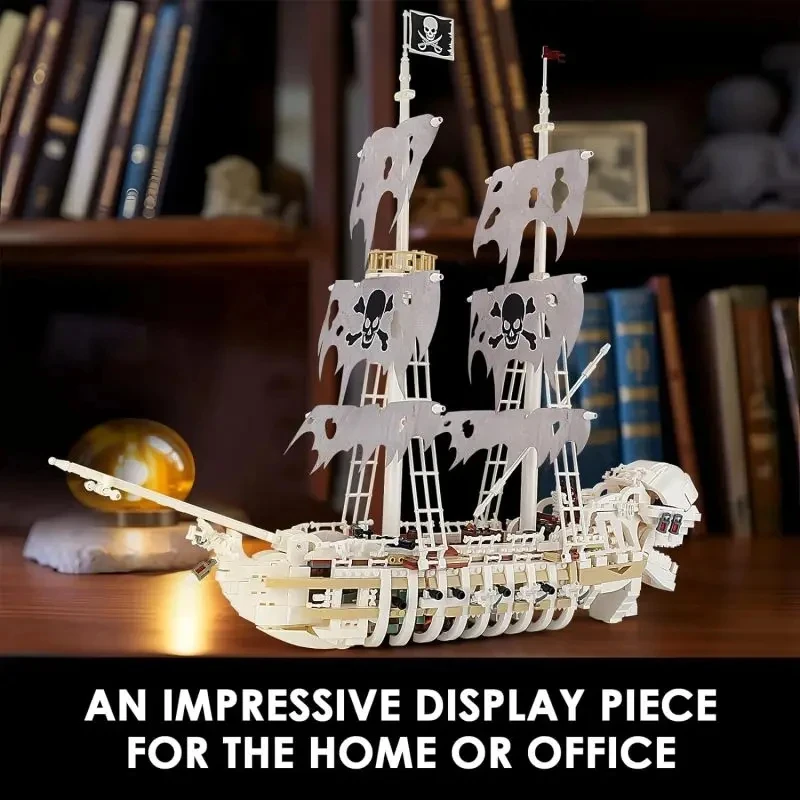 JMBricklayer Pirate Ship Building Block Set, 3653pcs, Ghost Ship High