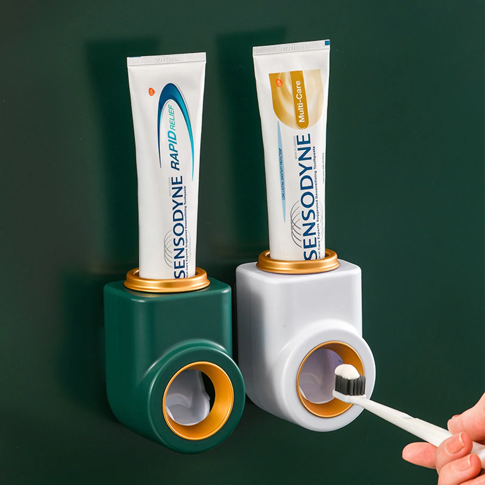 Toothpaste Dispense No Punch Wall Mounted Automatic Toothpaste Squeezer