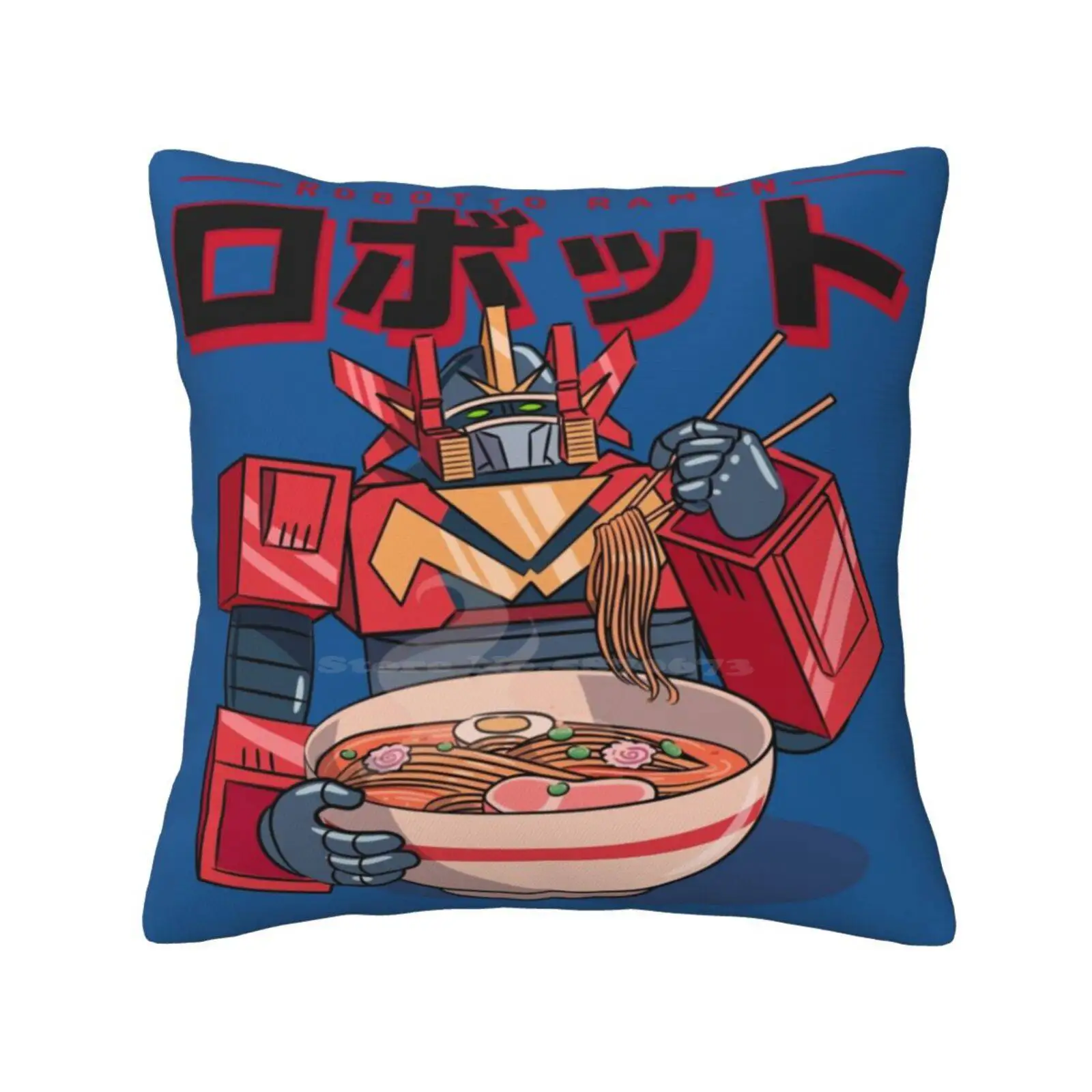 Robot Mangiare Noodles Ramen Camera Da Letto Ufficio Abbraccio Federa Kawaii Carino Alimentato Da Ramen Robot Pascellempored Ranger Soup Robot