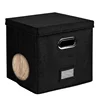 Vinyl Record Storage Box for up to 50+ 12-Inch Albums, Records Crate, LP Album Storage, Fabric Storage Boxes with Lids 5