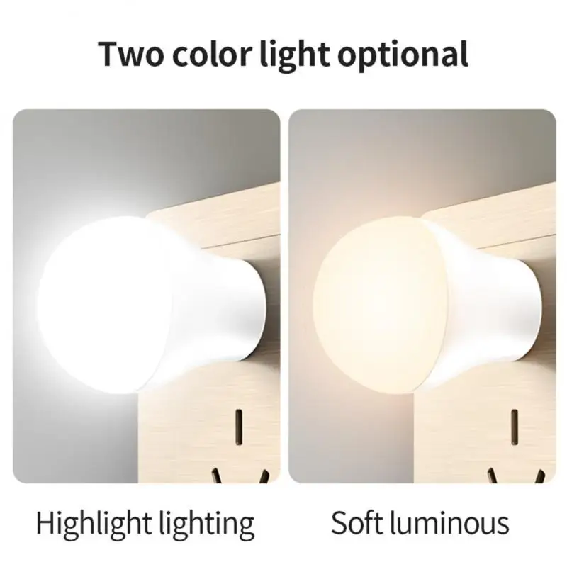 LED Light Night Light Mini Night Light Book Light Mini LED Light LED Desk Lamp 8pcs USB Plug Lamp Computer Mobile Power Charging Small Book Lamps LED Eye Protection Reading Light Round Light Night