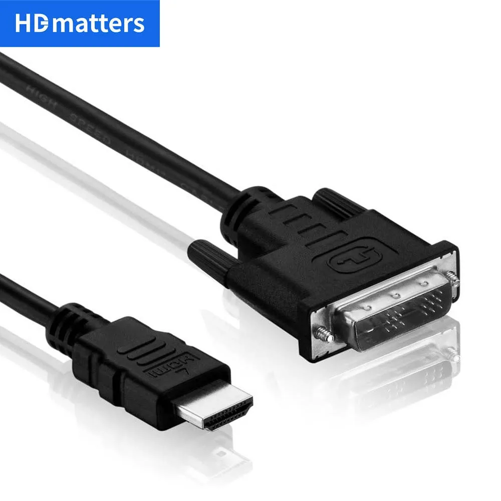 HDMI to DVI Converter HDMI to DVI Cable HDMI to DVI cable 3M/1.5M/adapter Bi-direction HDMI to DVI adapter cable 1080P adapter for PS3 PS4 PS5 Monitor