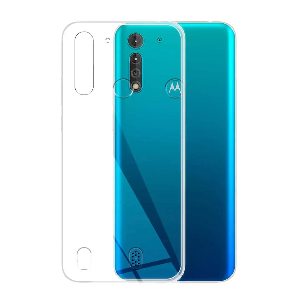 Crystal Clear Silicone Soft TPU Phone Case for Motorola Moto G8 Series