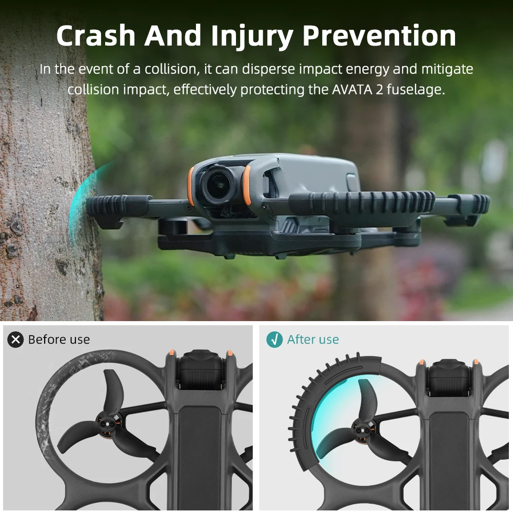 DJI 아바타 2 암 프로펠러 가드 케이지, 충돌 방지 링 소품 케이스, 보호대 커버 액세서리