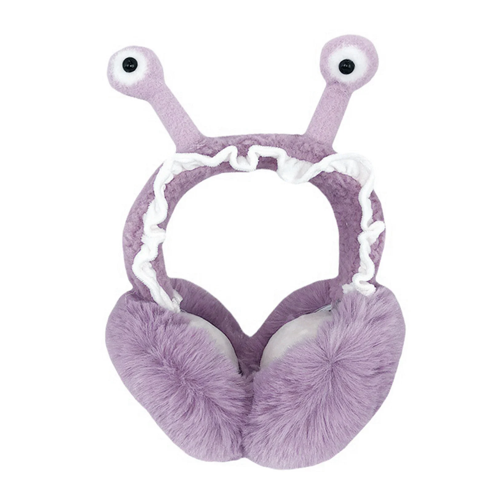 Foldable Ear Warmer Earmuffs Frog Animal Design Faux Furry Headband Earwarmer for Women and Teen Girls