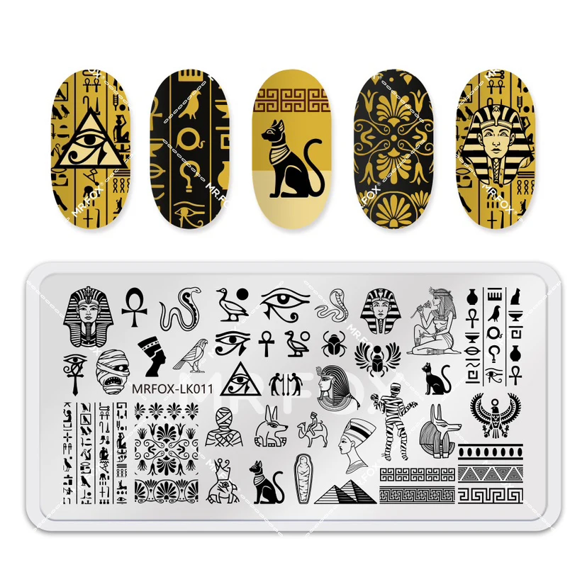 1 Pcs Template Nail Art Stamping Plates Manicure Nail Stamp Plate Image Painting DIY Nail Decal 5