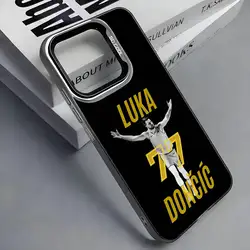 L - Luka D - Doncic 77 Colorful Silver Phone Case  Cover for IPhoneXSMax (Z1)