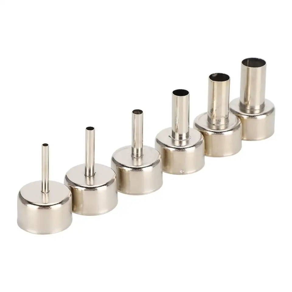 3/4/5/8/10/12mm 858D Hot Air Rework Station Nozzle High Temperature Round Nozzle Shape for SMD Rework Station Accessory image 1