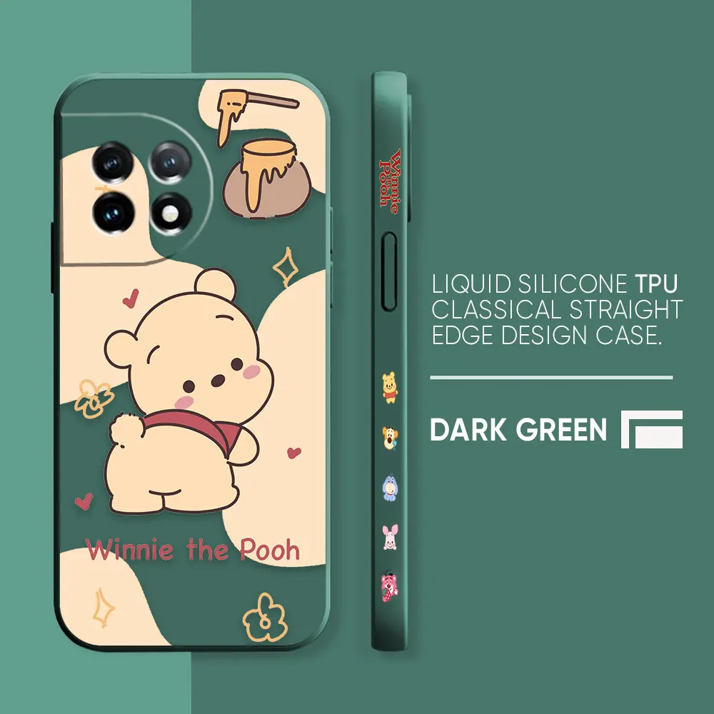 thumbnail image 1 of Case For Oneplus 5 6 9 9R 8 8T 7 7T A3 2 2V NORD 3 2 Lite Pro Simple Liquid Silicone Case Cute Winnie The Pooh, 1 of 5