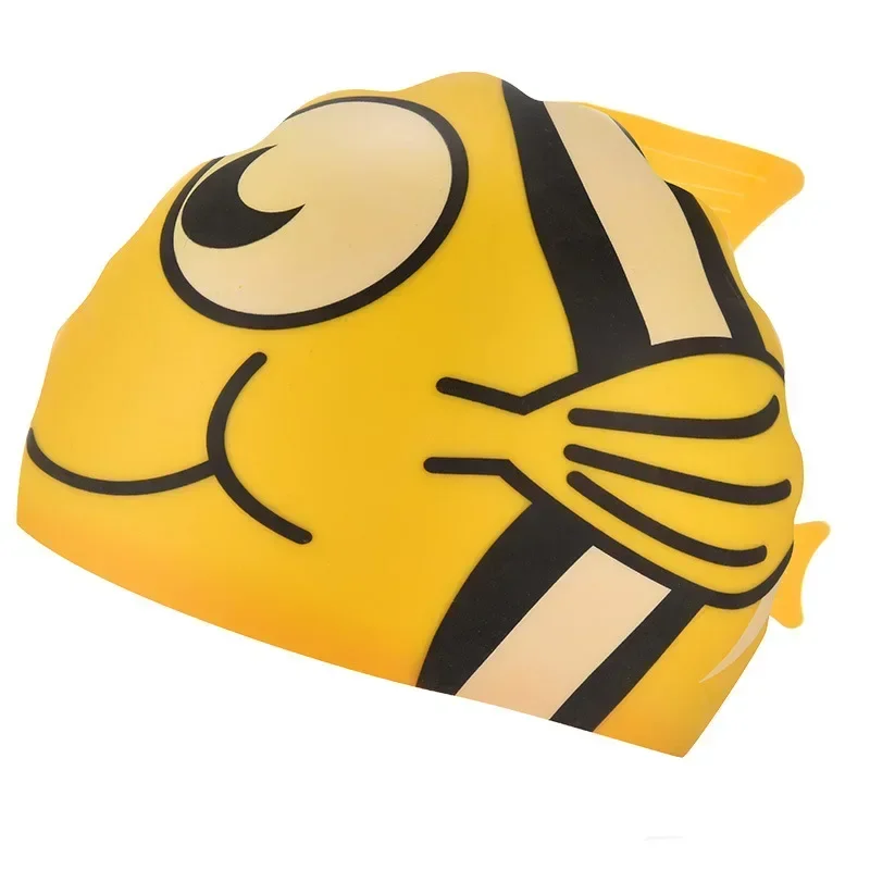 Children Swimming Caps Long Hair Ear Protection Cute Cartoon Swim Cap for Boys Girls Kids Silicone Swimming Cap Pool Accessories 6