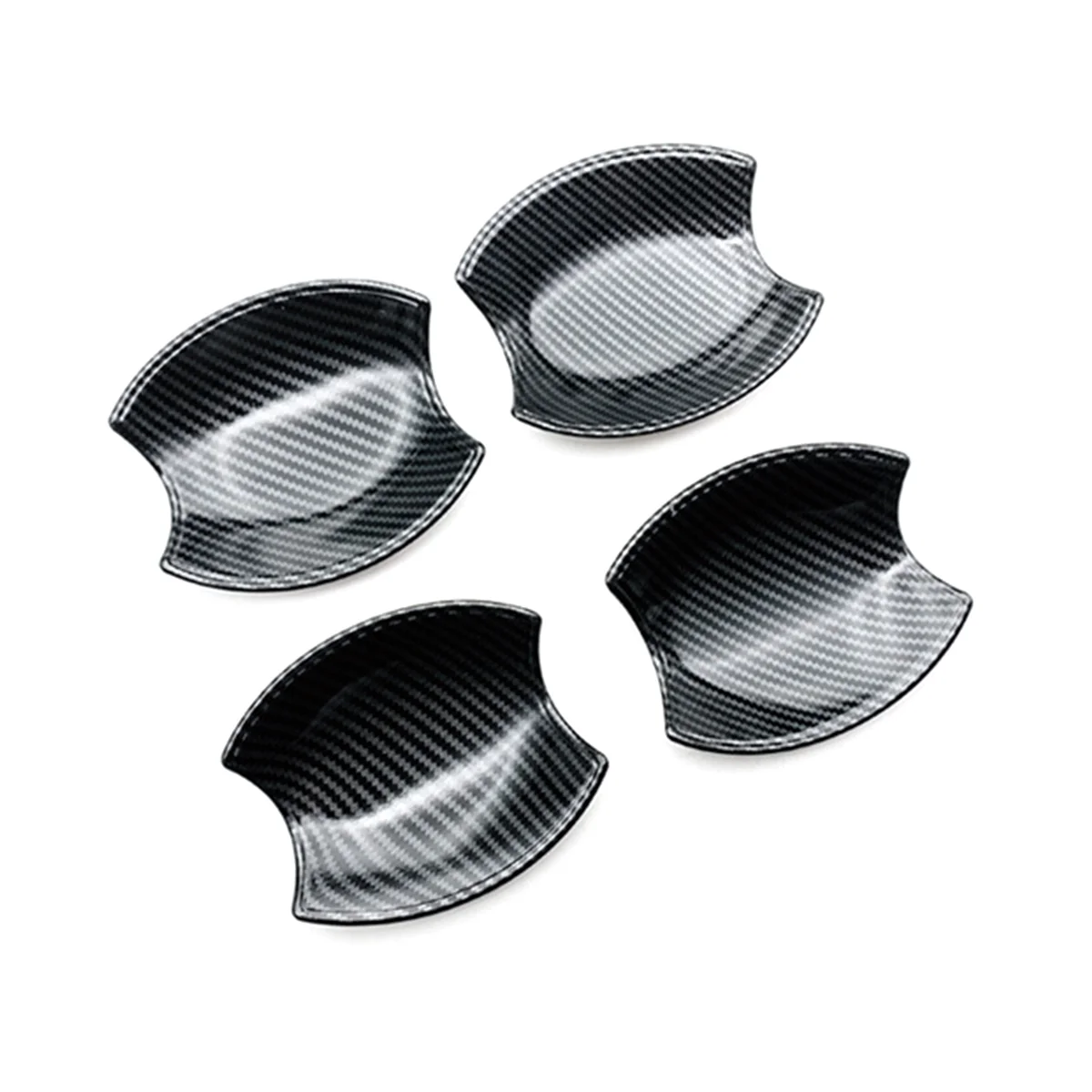 

4Pcs Carbon Fiber External Door HHand Bowl Cover Trim for Navara 2022