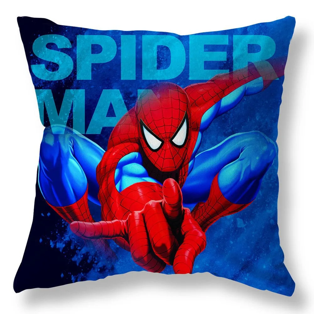 Superhero Spiderman Iron Man Pillow Cover Soft and comfortable Living room Sofa Cushion Cover Home Bedroom Room decoration 5
