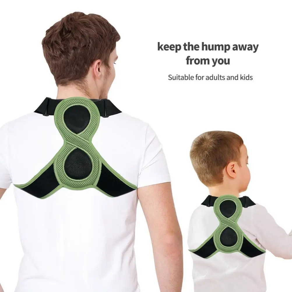 Einstellbarer Rücken Schulterhaltung Korrektor Gürtel Schlüsselbein  Wirbelsäulenstütze Umformen Ihres Körpers Home Office Sport Oberer Rücken
