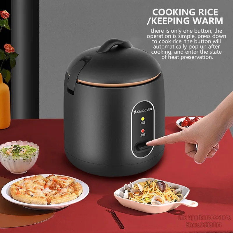 CHIGO 220V Electric Rice Cooker Non-Stick Coating Liner Mini