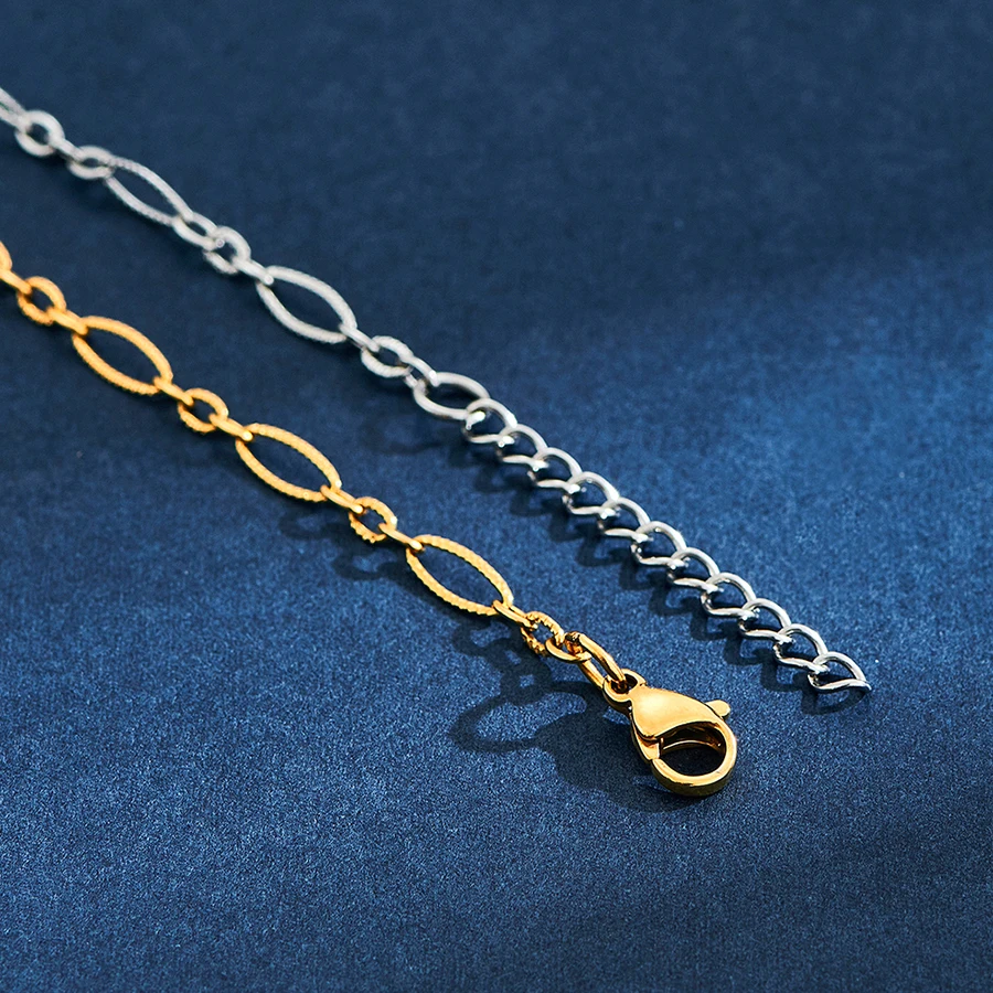 Stainless Steel Bracelet 3.5mm Wide Embossed For Women Hand Girl Dainty Anklet Foot Chain with Adjustable Extension Chain Bangle