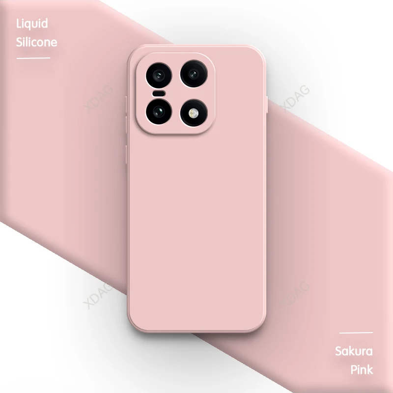 Elegant Soft Silicone Shockproof Phone Case - Original Plain Color, High-Quality Back Cover
