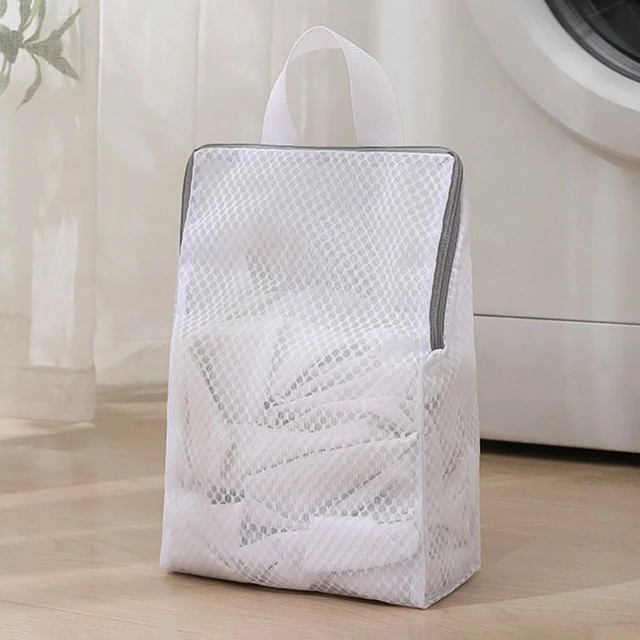 Hanging Storage Delicates Laundry Wash Bags Melamine Sponge Dirty Clothes  Bag Laundry Net For Kitchen Scrub