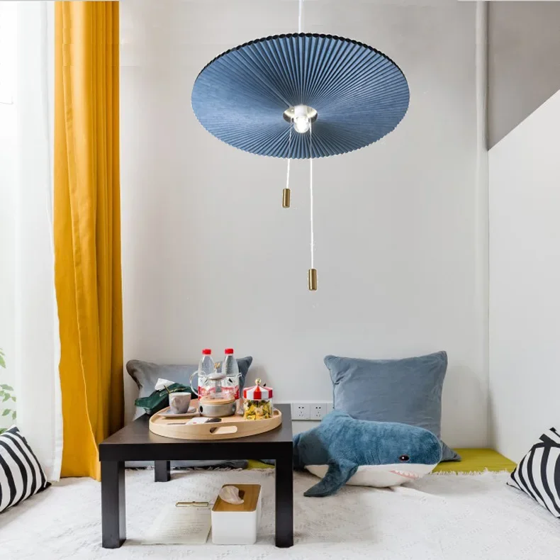Description Picture 2 of itemIns Hot Postmodern Nordic Art Restaurant Bedroom Home Decor  Loft Creative Fold Deformation Umbrella Pendant Light Fixtures