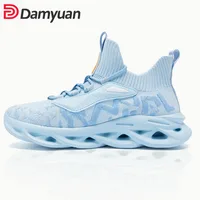 Men's Breathable Mesh Running Sneakers Running Shoes for Men Anti-slip Outdoor Anti-skid Sports Shoe Athletic Jogging Gym Tennis 2