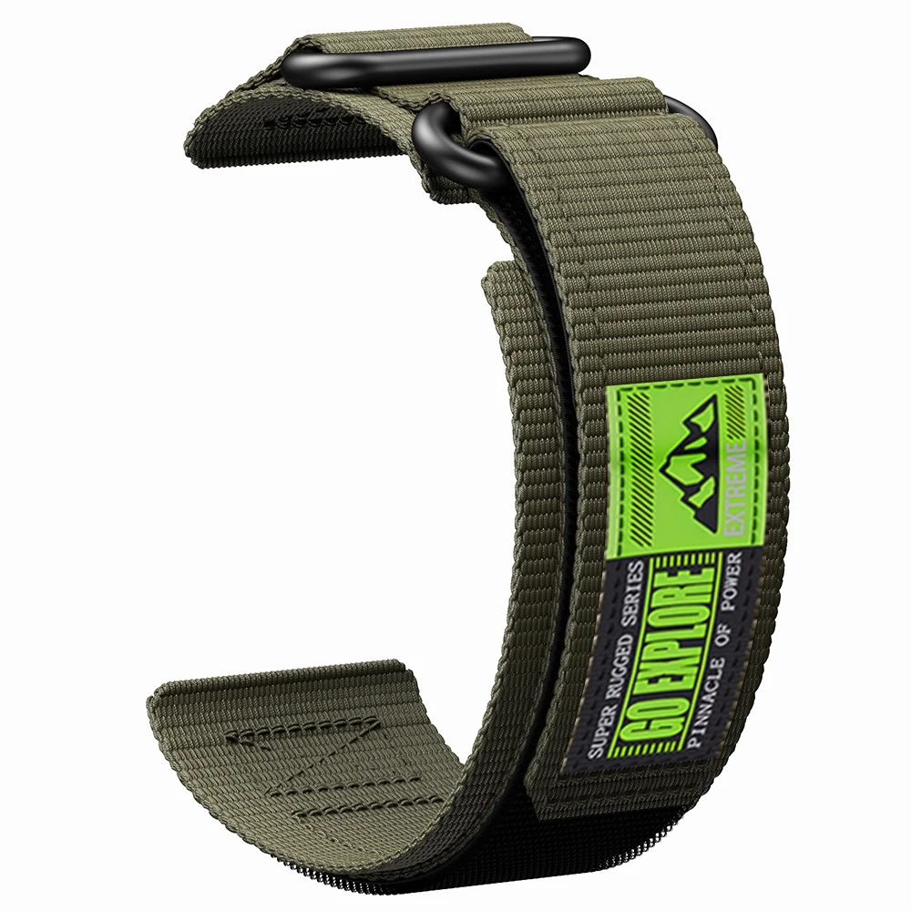 Nylon Velcro Loop Watch Strap, 22mm