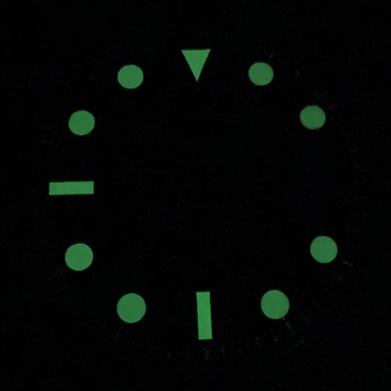 Luminous Green Frosted Watch Dial with Textured Finish