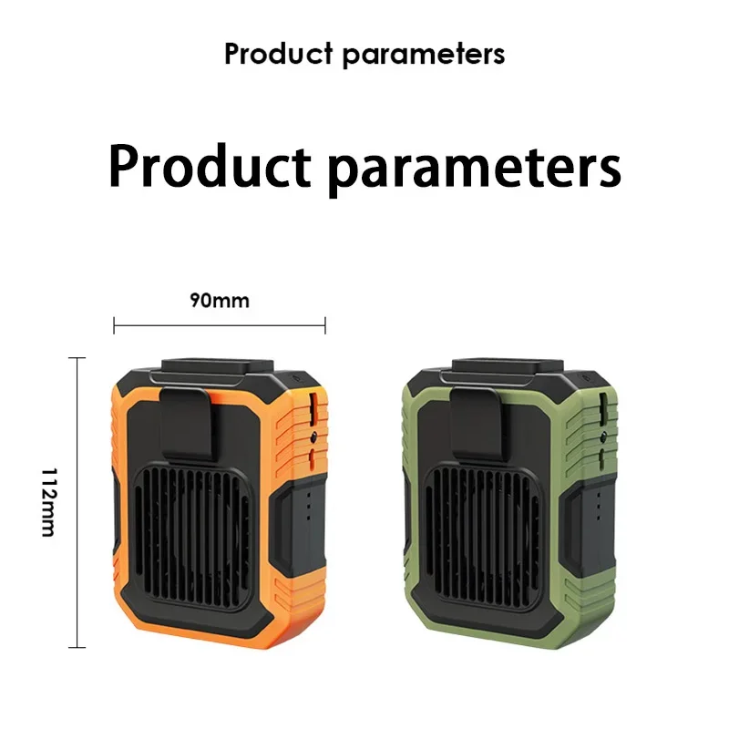Xiaomi MIJIA 4000mAh Outdoor Hanging Neck Waist Clip Fan Wearable Portable Fans 3 Speed USB Rechargeable Emergency Mobile Power 6