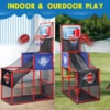 Arcade Basketball Game Set with Balls and Hoop,For Boys&Girls,Indoor Outdoor Toy,Ideal for Competition,Halloween/Christmas 4
