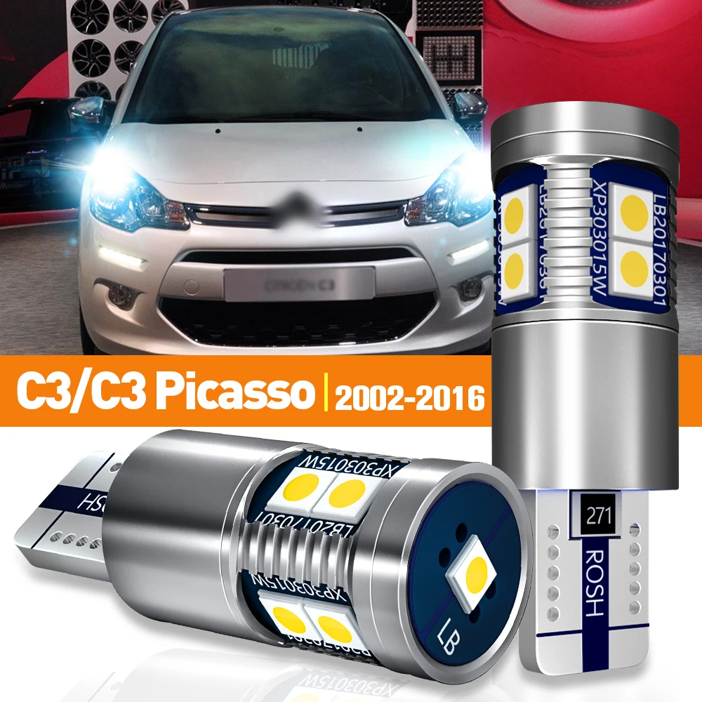 

2x LED Parking Clearance Light For Citroen C3 Picasso 2002-2016 2007 2008 2009 2010 2011 2012 2013 2014 Accessories Canbus Lamp