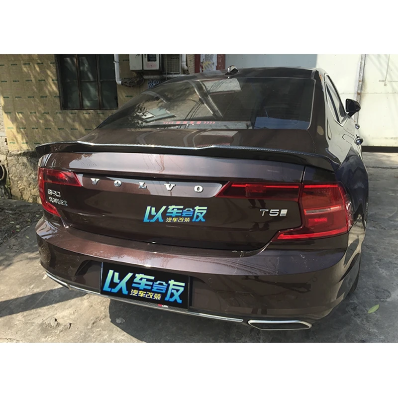 

for Volvo S90 spoiler carbon fiber material car rear spoiler for Volvo S90 s90l S90L spoiler 2017-2019